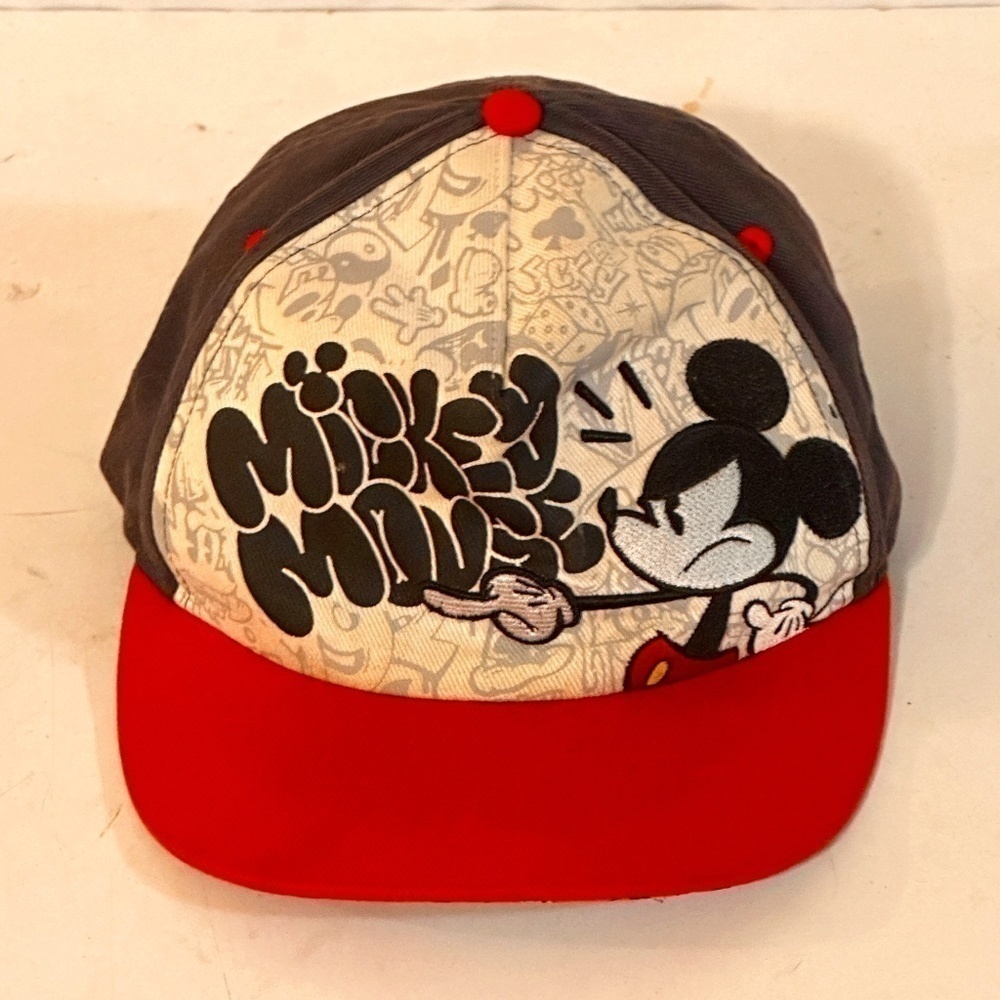 Disney Parks Mickey Mouse Graffiti Street Symbols Snapback Cap Hat